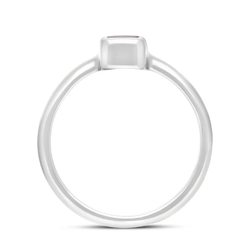 Sterling Silver Blue John Slim Oblong Ring sold by Jura Watches product image thumbnail 2