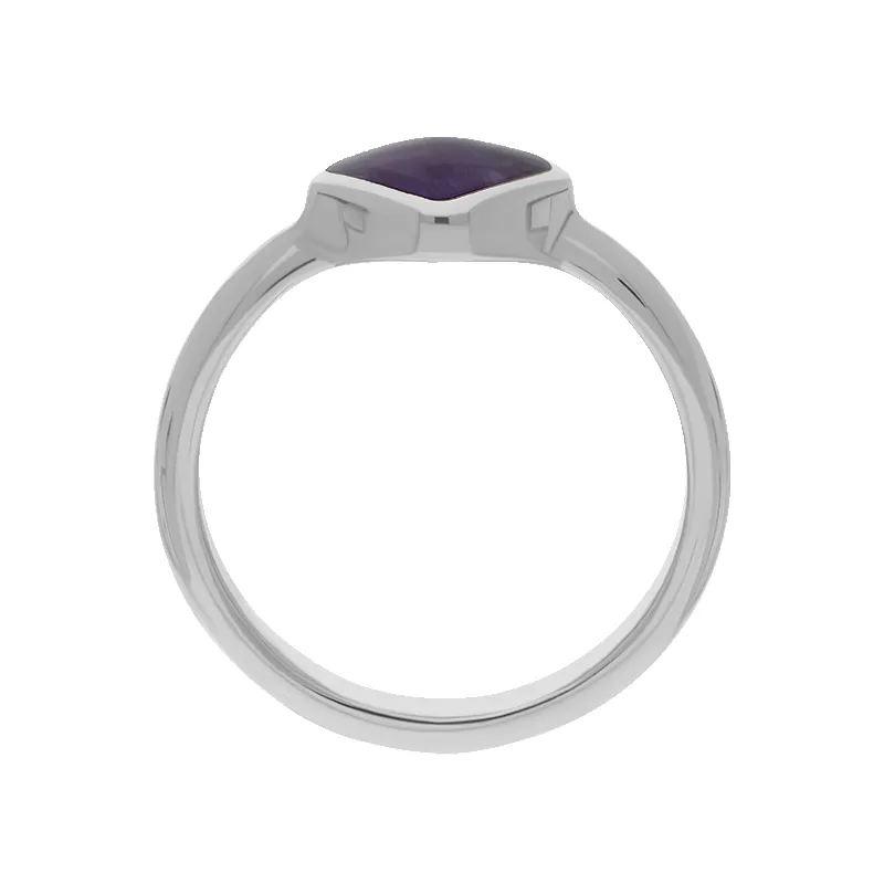 Sterling Silver Blue John Cushion Ring sold by Jura Watches product image thumbnail 2