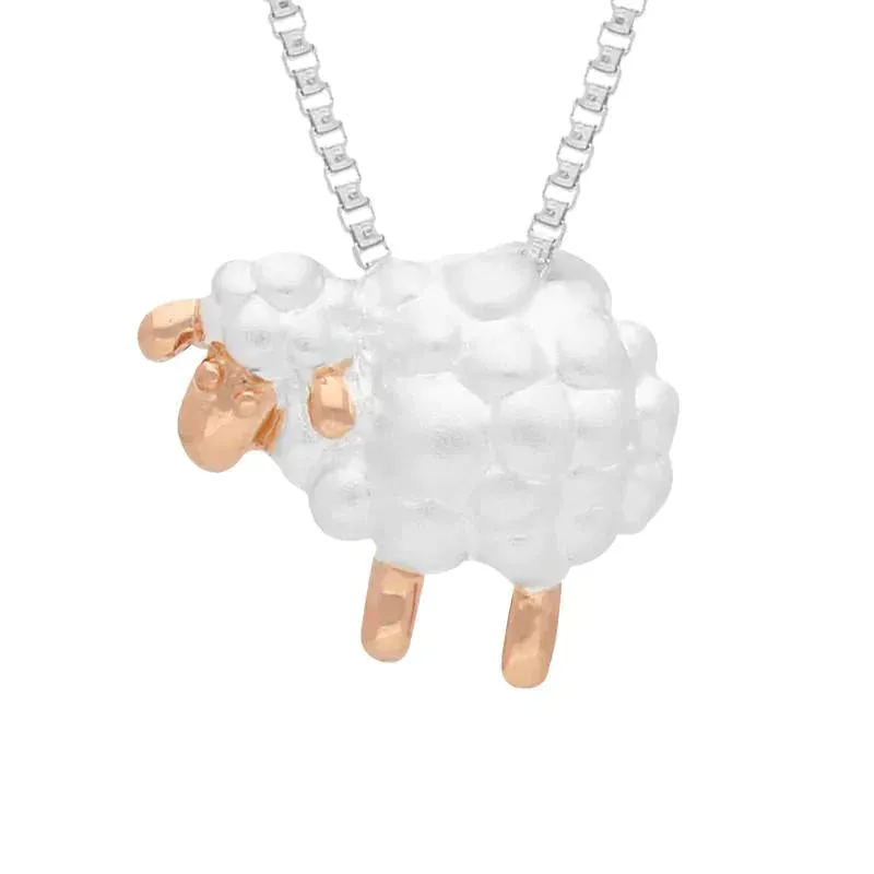 Rose Gold Plated Sterling Silver Sheep Necklace D sold by Jura Watches