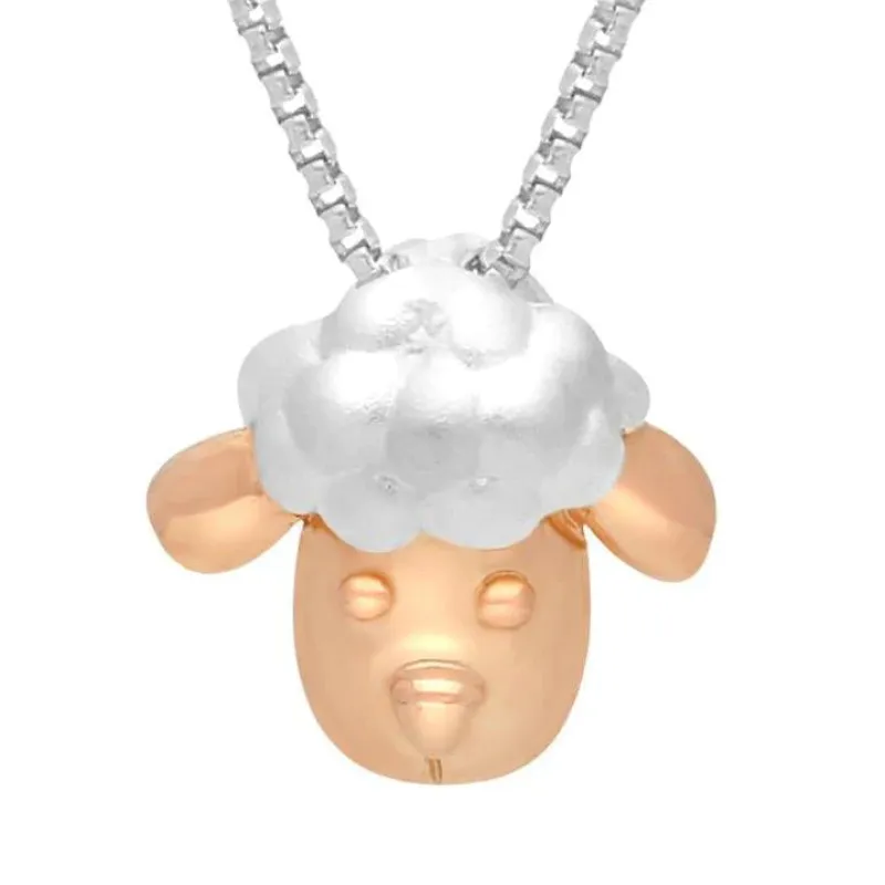 Rose Gold Plated Sterling Silver Sheep Head Necklace D sold by Jura Watches