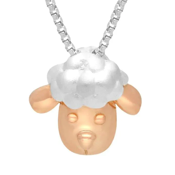 Rose Gold Plated Sterling Silver Sheep Head Necklace D sold by Jura Watches