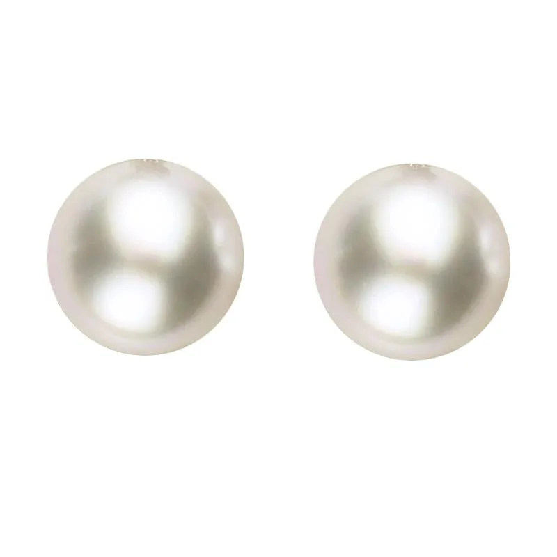 Sterling Silver 6mm White Freshwater Pearl Stud Earrings sold by Jura Watches