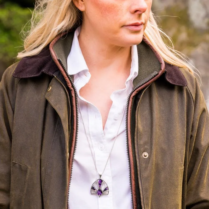 Sterling Silver Eight Stone Blue John Style & Fashion Tiara Inspired Necklace sold by Jura Watches product image thumbnail 3