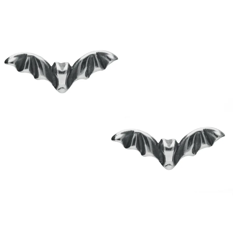 Sterling Silver Bat Stud Earrings sold by Jura Watches