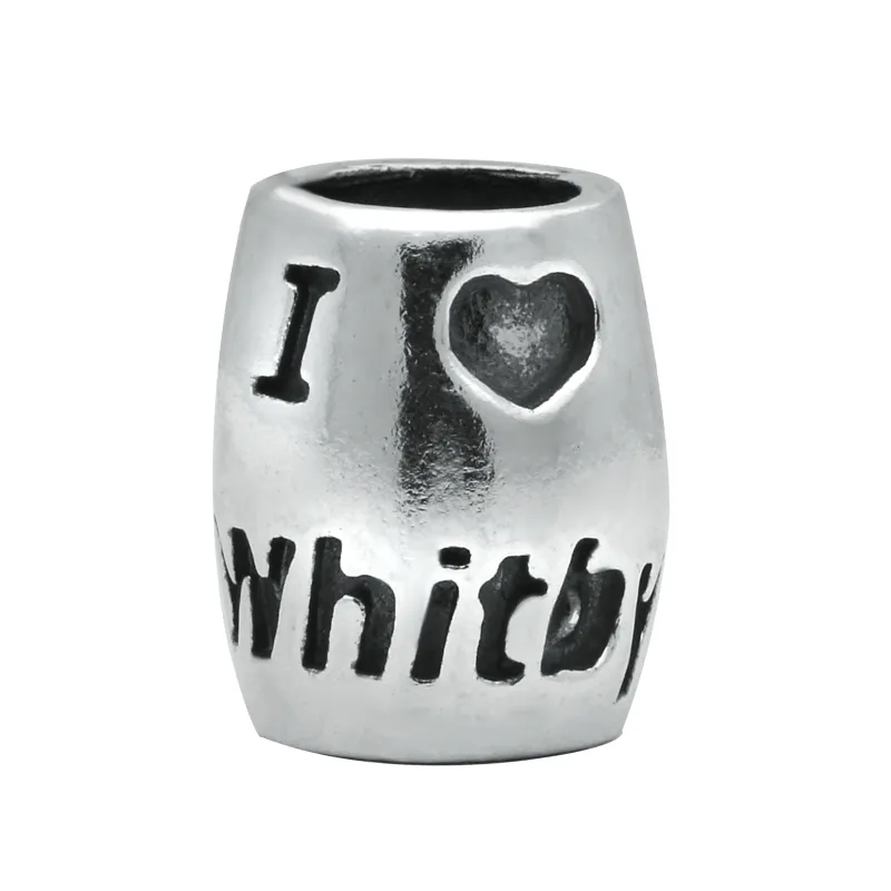Sterling Silver I Heart Whitby Charm sold by Jura Watches
