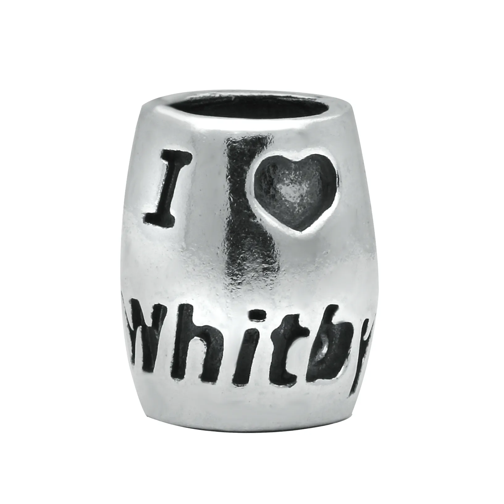 Sterling Silver I Heart Whitby Charm sold by Jura Watches