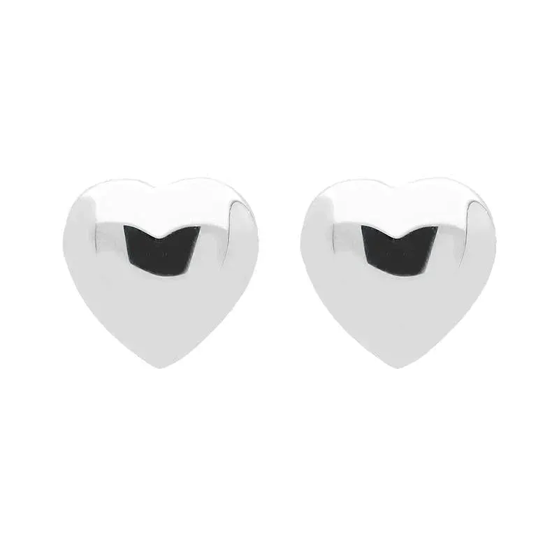 Sterling Silver Heart Stud Earrings sold by Jura Watches