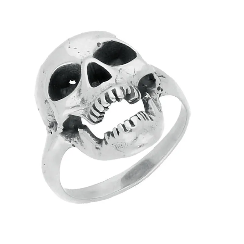 Sterling Silver Open Mouth Skull Ring sold by Jura Watches