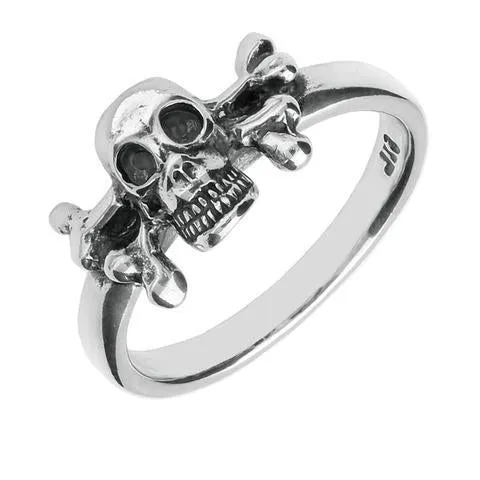 Sterling Silver Skull And Crossbones Ring sold by Jura Watches