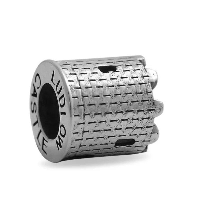 Sterling Silver Ludlow Castle Charm sold by Jura Watches