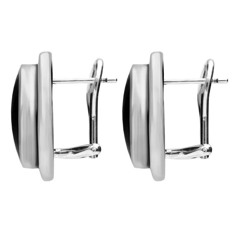 Sterling Silver Whitby Jet Heritage Round Classic Stud Earrings sold by Jura Watches product image thumbnail 2