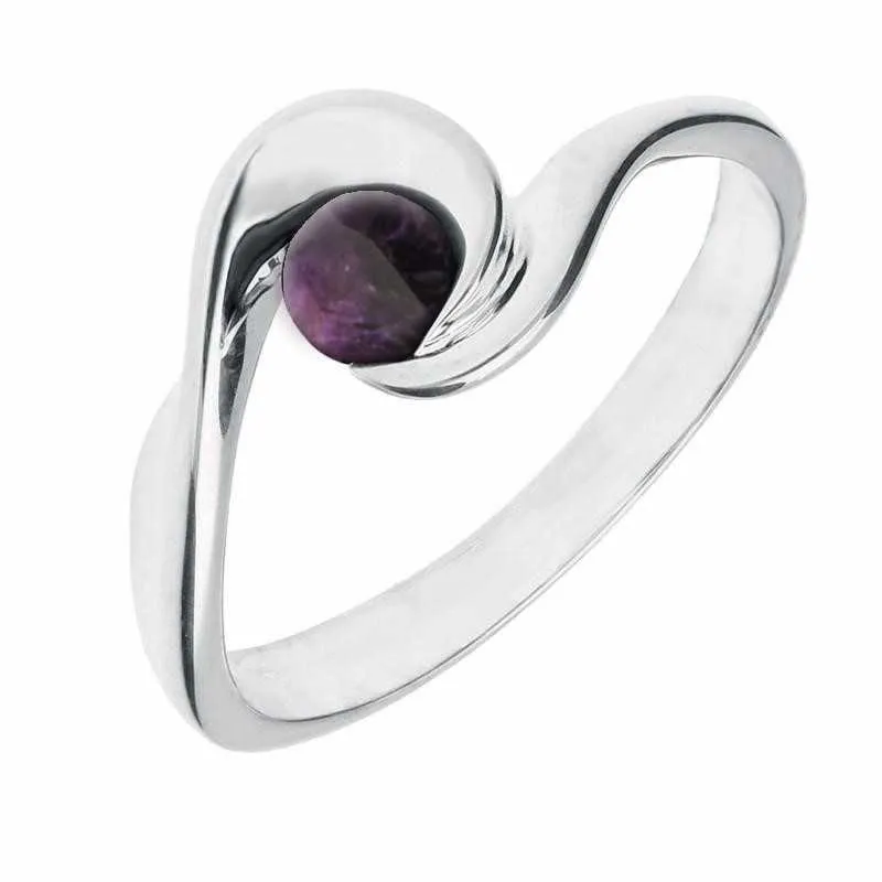 Sterling Silver Blue John Wave Ring sold by Jura Watches