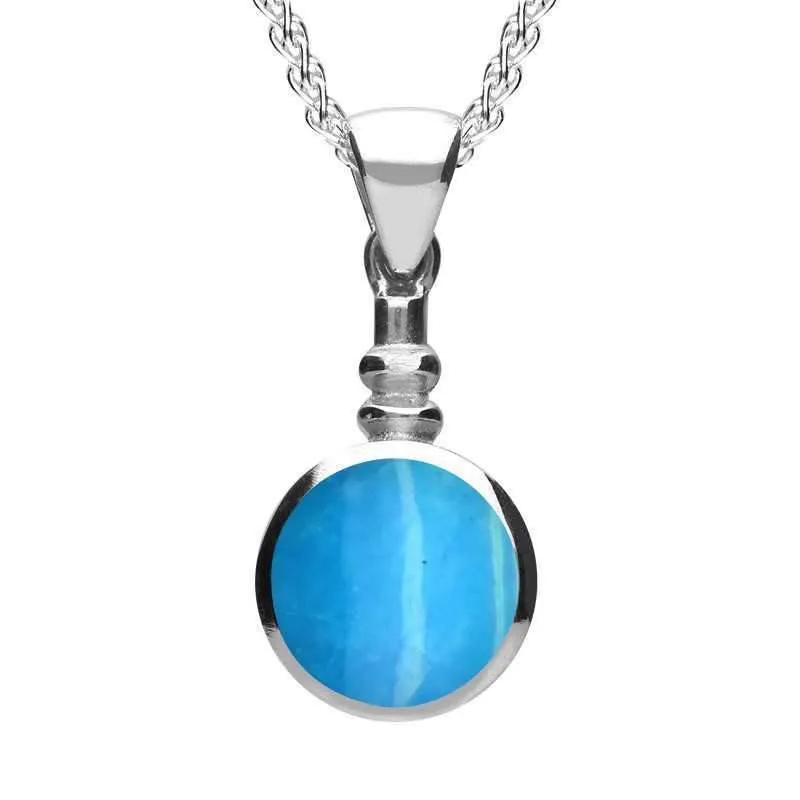 Sterling Silver Turquoise Bottle Top Necklace sold by Jura Watches