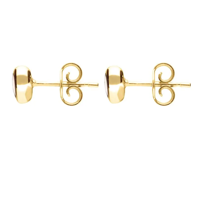 9ct Yellow Gold White Mother of Pearl Framed Heart Stud Earrings sold by Jura Watches product image thumbnail 2