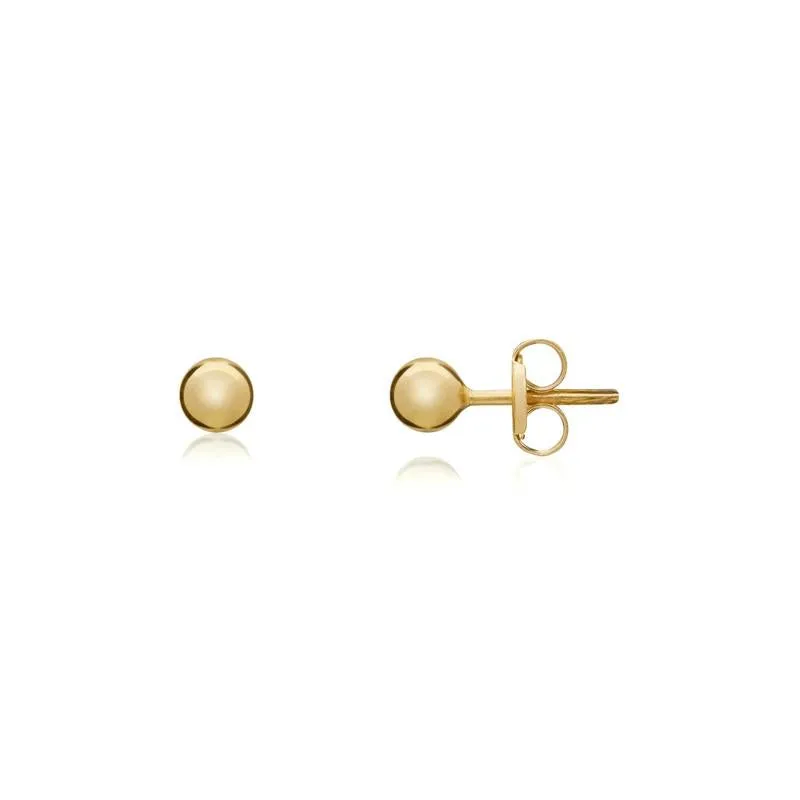 9ct Yellow Gold 3mm Ball Stud Earrings sold by Jura Watches product image thumbnail 2