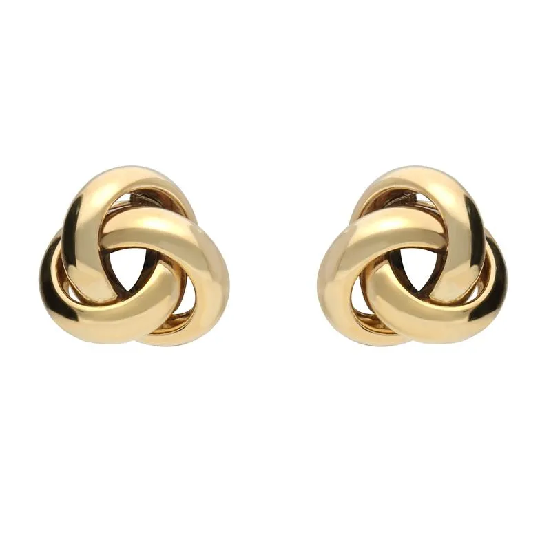 9ct Yellow Gold 6mm Simple Knot Stud Earrings sold by Jura Watches