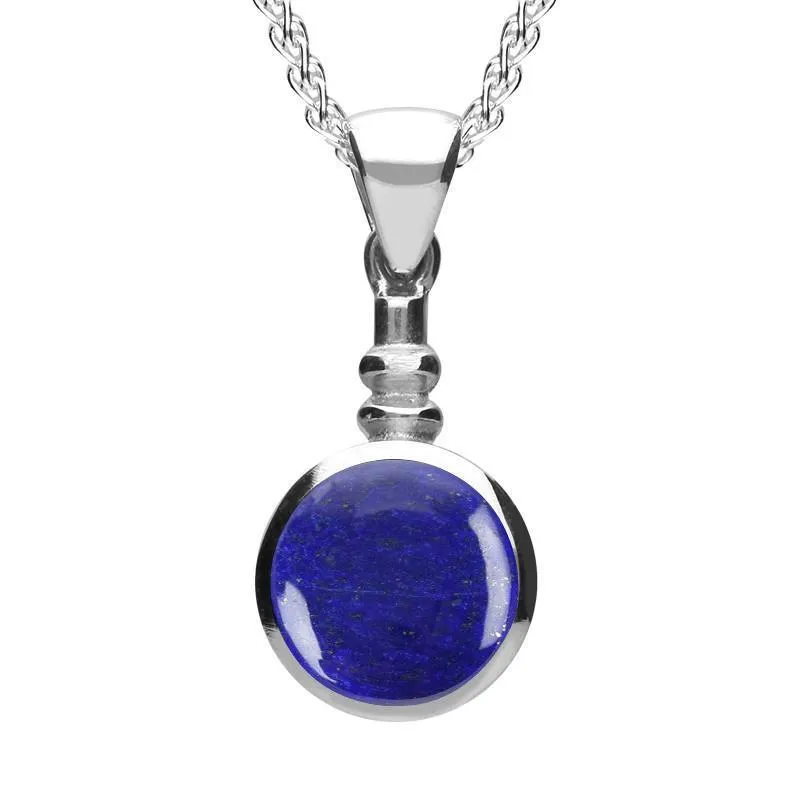 Sterling Silver Lapis Lazuli Bottle Top Necklace sold by Jura Watches