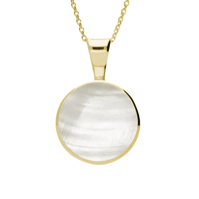 9ct Yellow Gold Mother of Pearl Heritage Round Necklace sold by Jura Watches