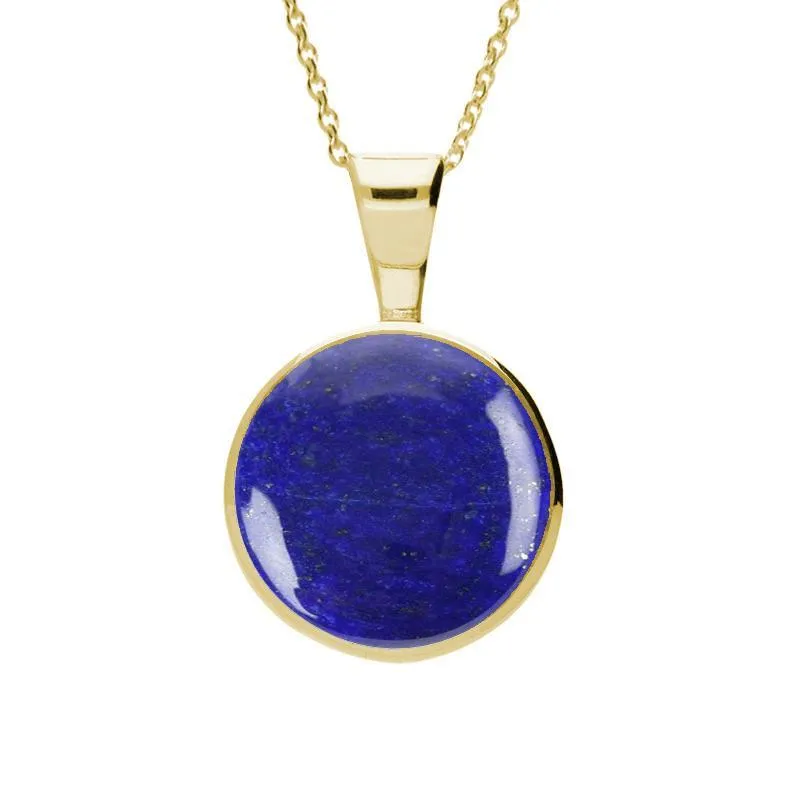 9ct Yellow Gold Lapis Lazuli Heritage Round Necklace sold by Jura Watches
