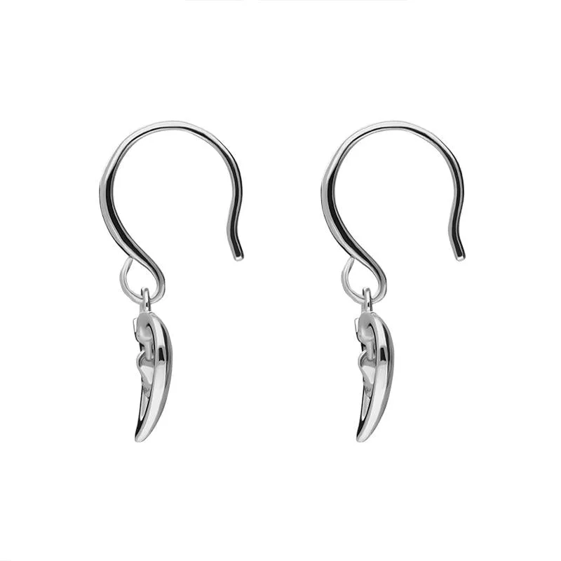Sterling Silver Cubic Zirconia Heart Drop Centre Earrings sold by Jura Watches product image thumbnail 2