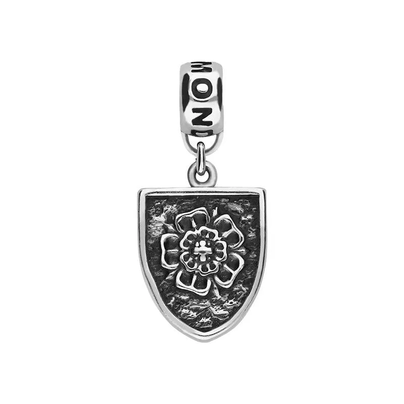Sterling Silver York Minster Cross Key and Rose Shield Loop Charm sold by Jura Watches product image thumbnail 2