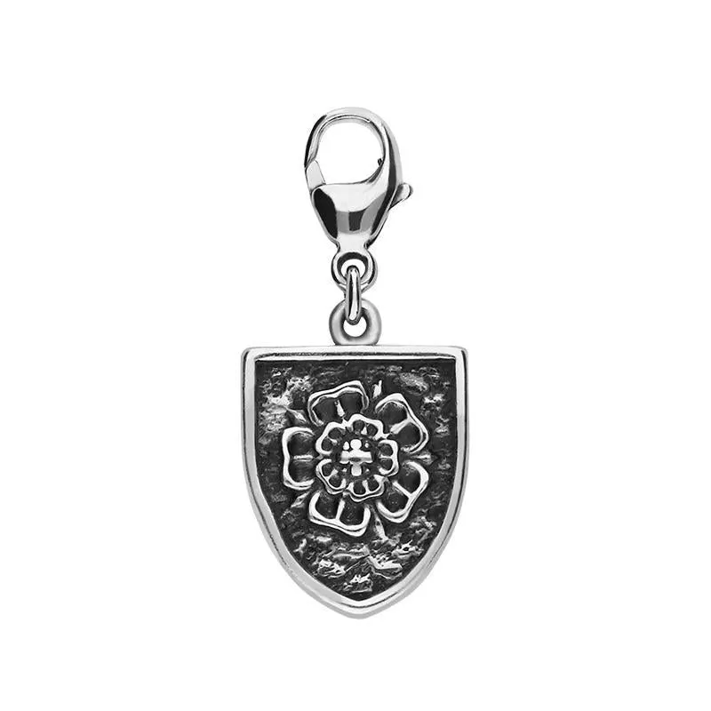 Sterling Silver York Minster Cross Key and Rose Shield Lobster Clasp Charm sold by Jura Watches product image thumbnail 2