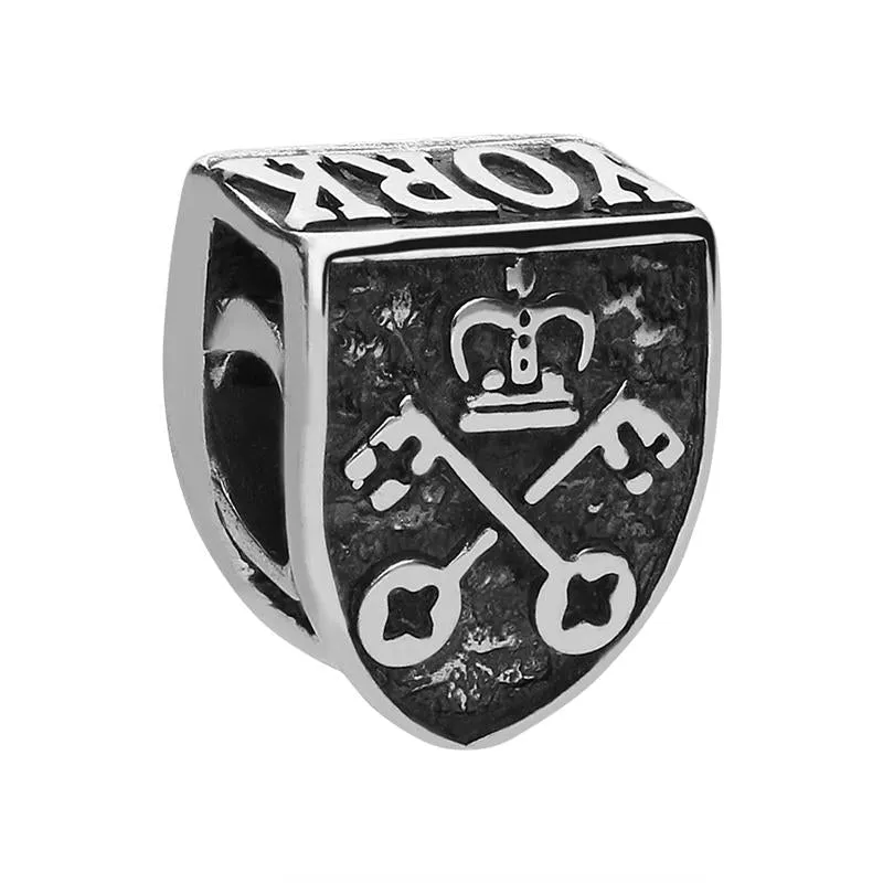 Sterling Silver York Minster Cross Key and Rose Tube Charm sold by Jura Watches product image thumbnail 2