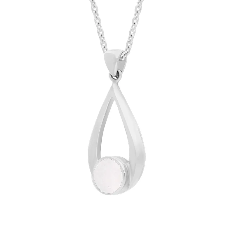 Sterling Silver Mother of Pearl Teardrop Necklace sold by Jura Watches product image thumbnail 2