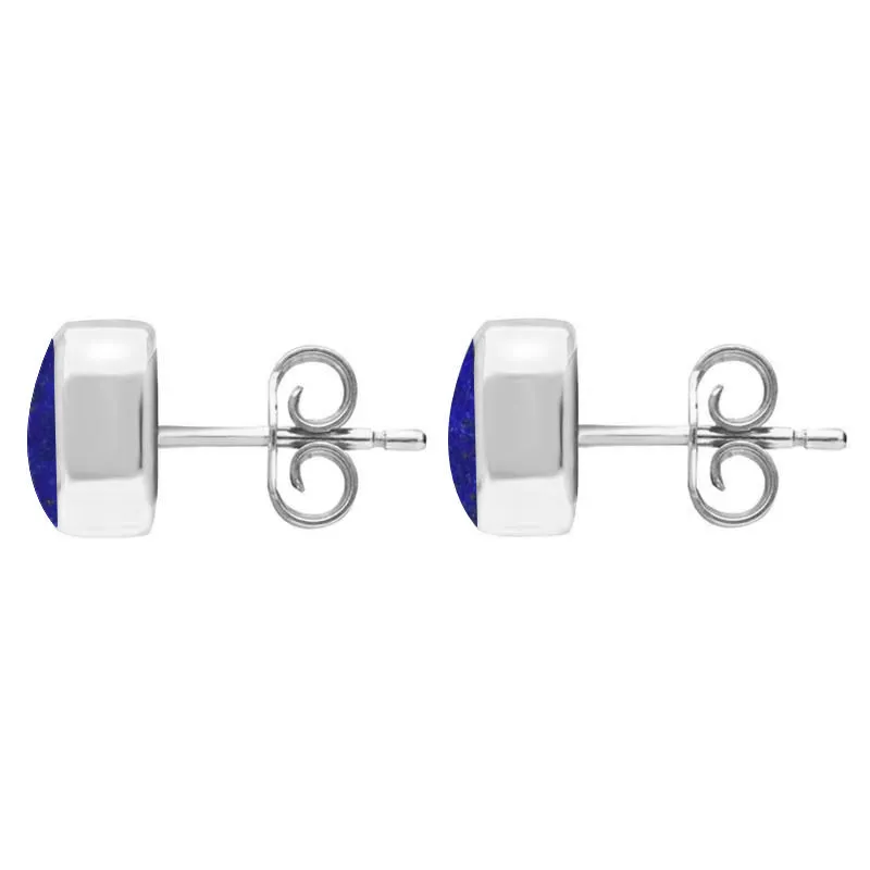 Sterling Silver Lapis Lazuli Dinky Cushion Stud Earrings sold by Jura Watches product image thumbnail 2