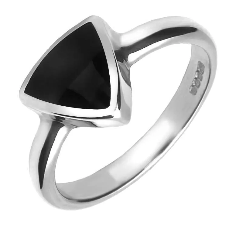 Sterling Silver Whitby Jet Triangular Four Piece Set sold by Jura Watches product image thumbnail 2
