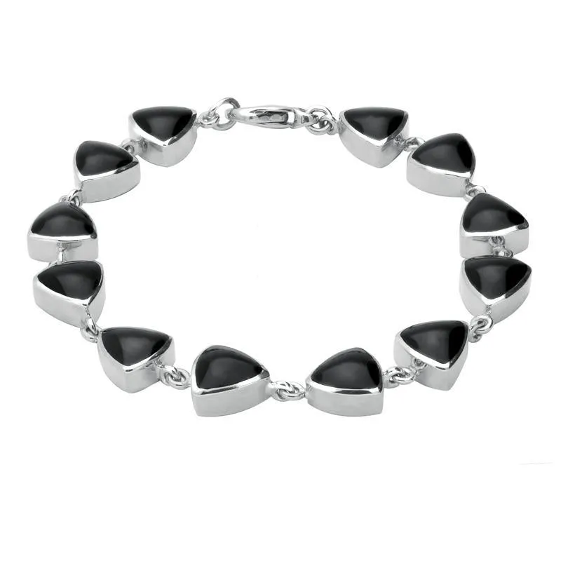 Sterling Silver Whitby Jet Triangular Four Piece Set sold by Jura Watches product image thumbnail 5