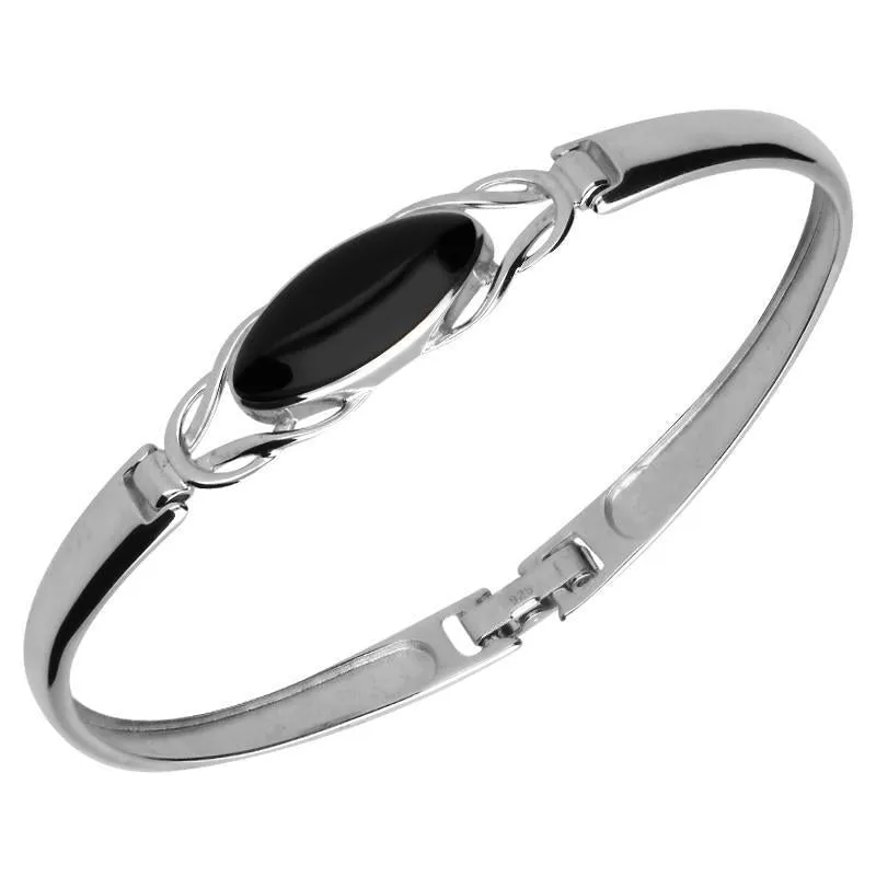 Sterling Silver Whitby Jet Celtic Twist Piece Set sold by Jura Watches product image thumbnail 5