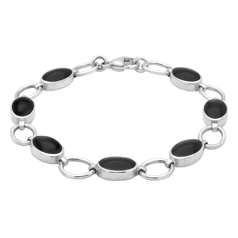 Sterling Silver Whitby Jet Oval Four Piece Set sold by Jura Watches product image thumbnail 5