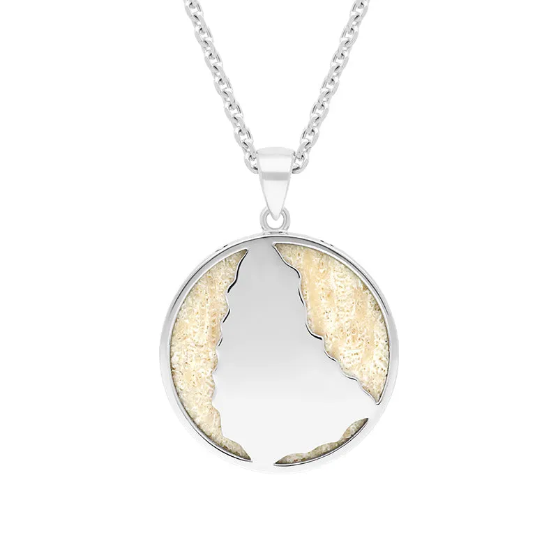 Sterling Silver Coquina 24mm Barbados Disc Necklace sold by Jura Watches product image thumbnail 2