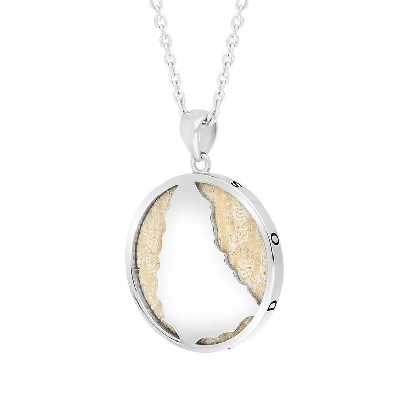 Sterling Silver Coquina 24mm Barbados Disc Necklace sold by Jura Watches product image thumbnail 3