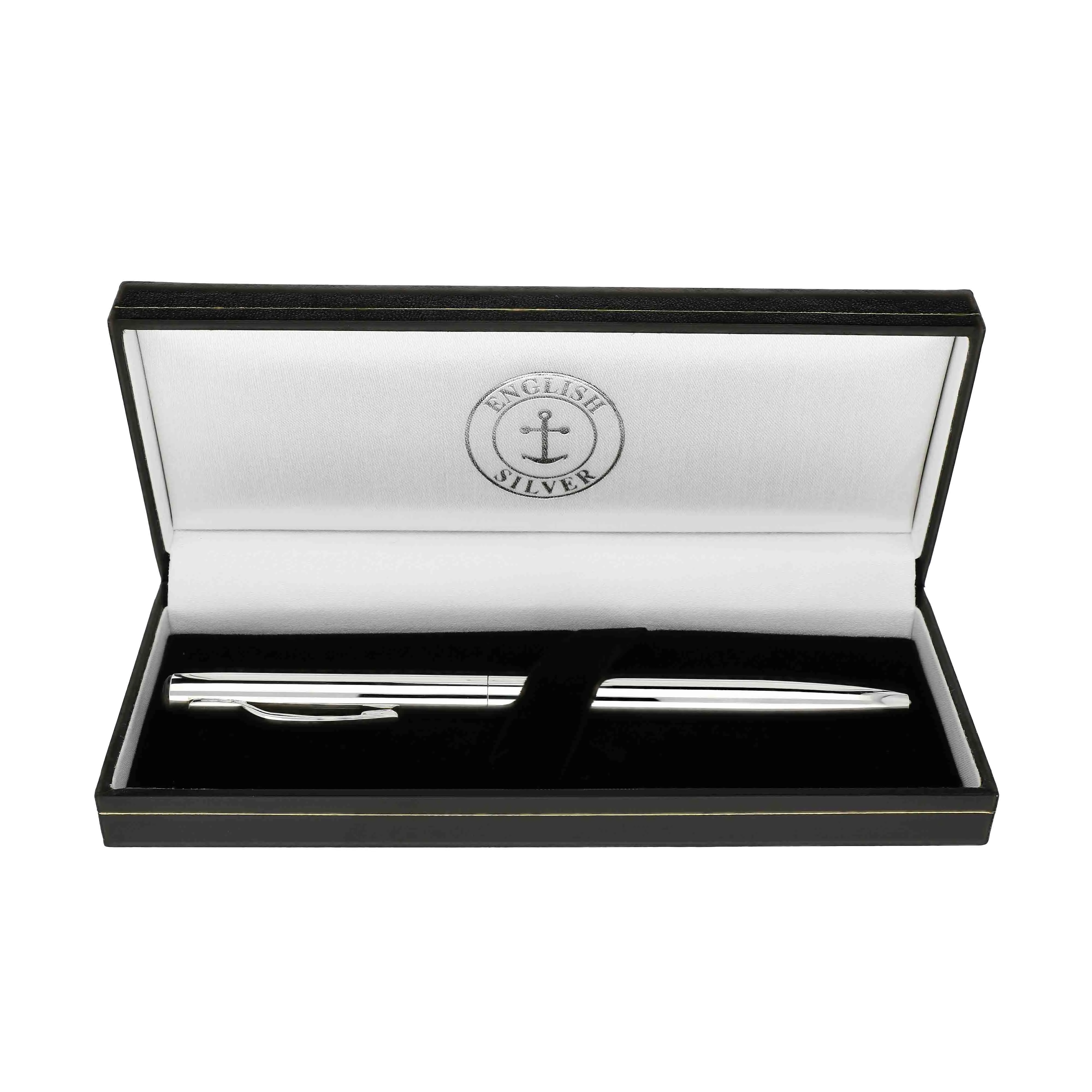 Sterling Silver Blue John Ball Point Pen sold by Jura Watches product image thumbnail 2