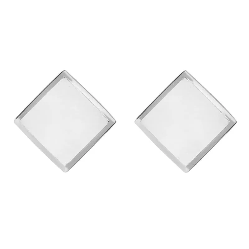 Sterling Silver Bauxite Rhombus Earrings sold by Jura Watches