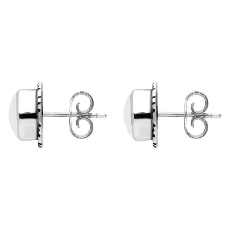 Sterling Silver Bauxite Small Round Rope Edge Stud Earrings sold by Jura Watches product image thumbnail 2