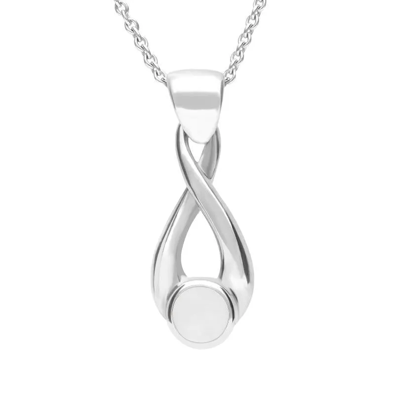 Sterling Silver Bauxite Eternity Loop Necklace sold by Jura Watches