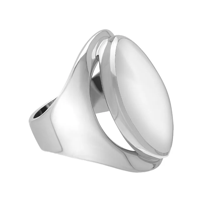 Sterling Silver Bauxite Medium Oval Ring sold by Jura Watches product image thumbnail 2