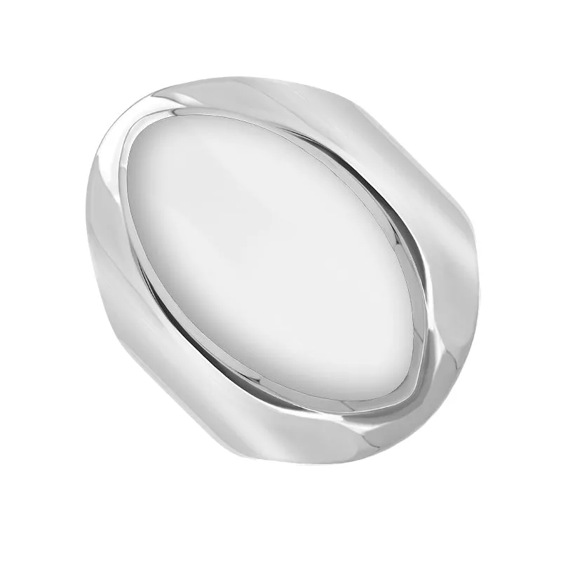 Sterling Silver Bauxite Medium Oval Ring sold by Jura Watches
