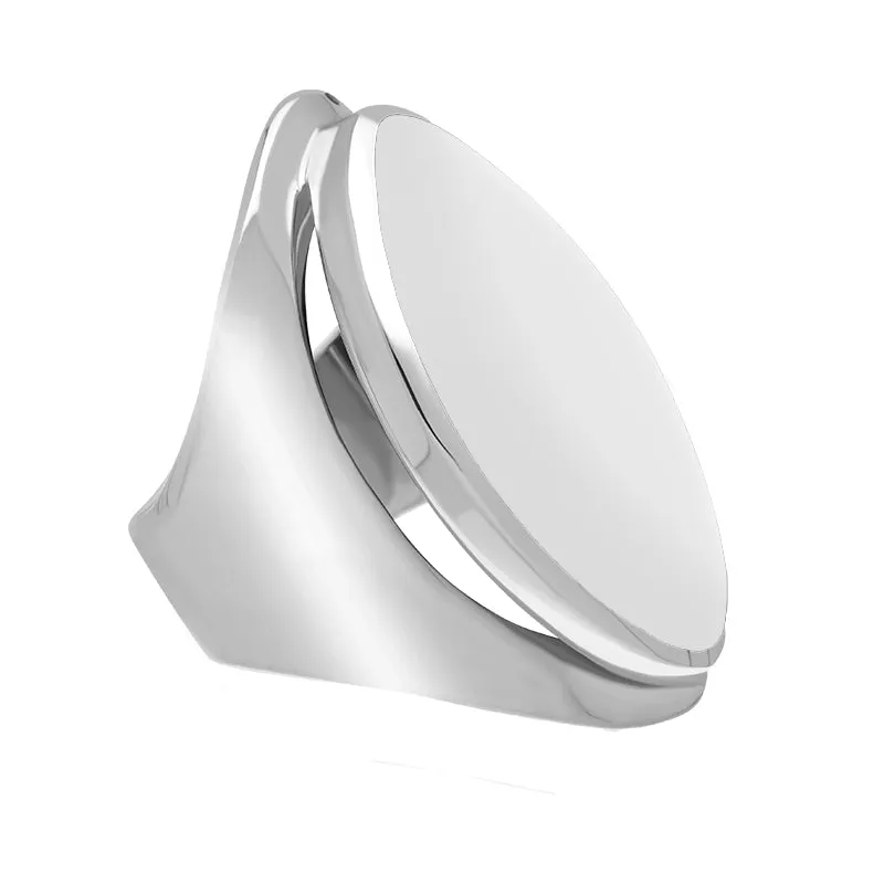 Sterling Silver Bauxite Large Oval Statement Ring sold by Jura Watches product image thumbnail 2