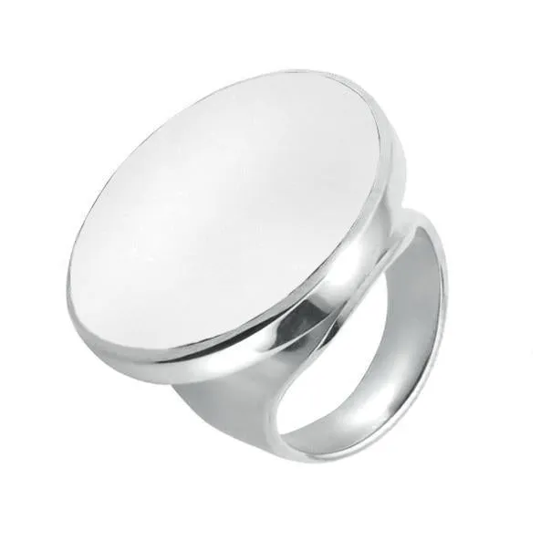 Sterling Silver Bauxite Small Round Ring sold by Jura Watches