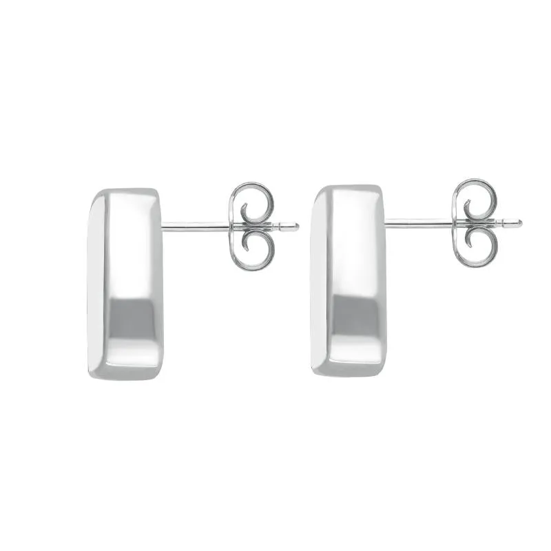 Sterling Silver Bauxite Dinky Barrel Stud Earrings sold by Jura Watches product image thumbnail 2