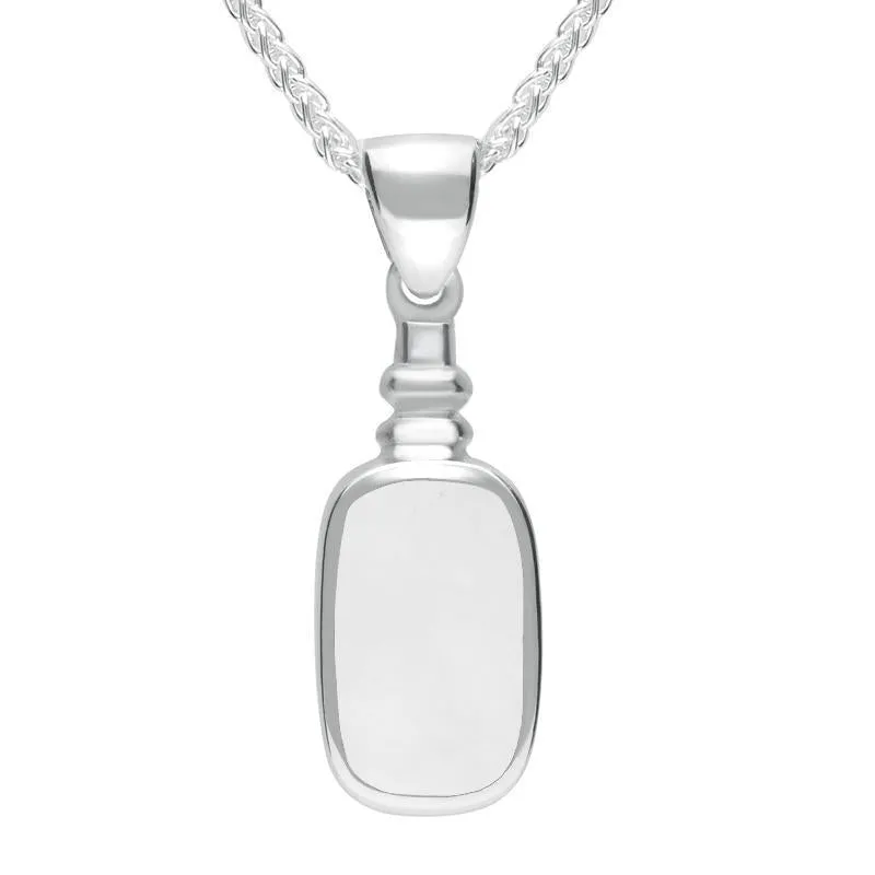 Sterling Silver Bauxite Oblong Bottle Top Necklace sold by Jura Watches