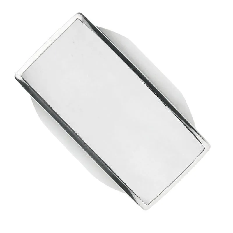 Sterling Silver Bauxite Large Oblong Ring sold by Jura Watches