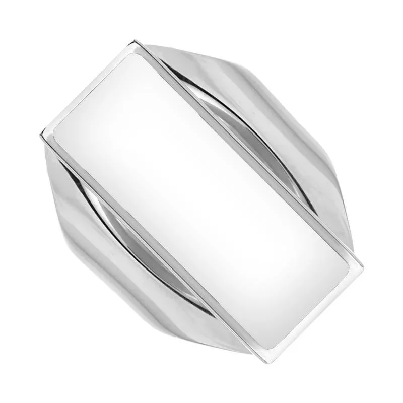 Sterling Silver Bauxite Medium Oblong Ring sold by Jura Watches