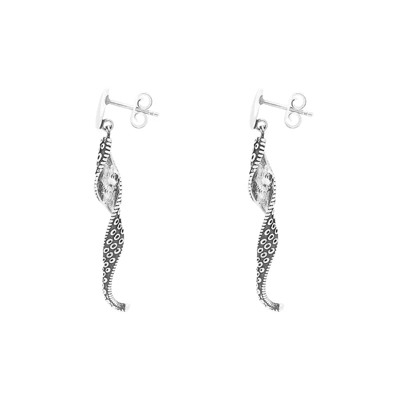 Sterling Silver Tentacle Twist Drop Earrings sold by Jura Watches product image thumbnail 2