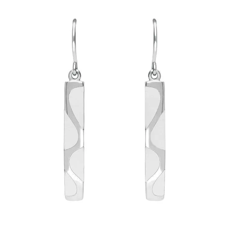 Sterling Silver Bauxite Slim Four Stone Drop Earrings sold by Jura Watches