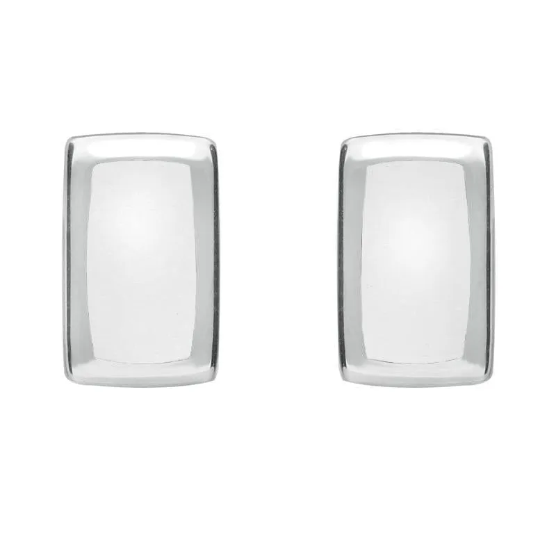 Sterling Silver Bauxite Small Oblong Stud Earrings sold by Jura Watches